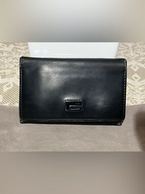 Gucci Vintage Black Leather Key Holder Wallet